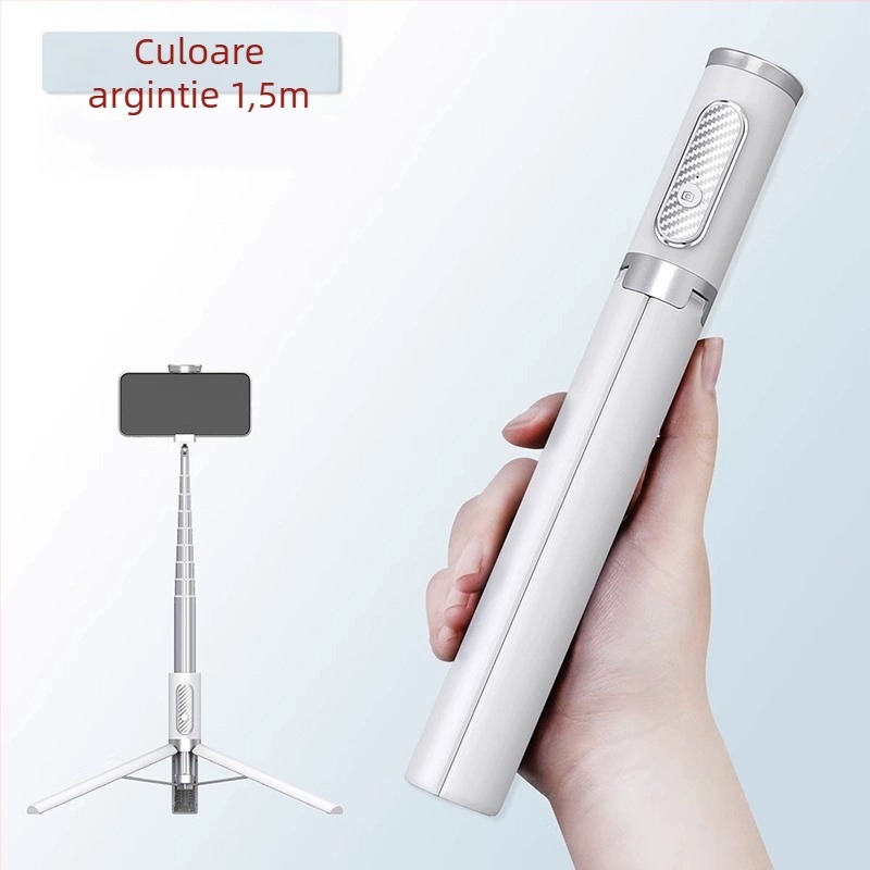 Cyke trepied Bluetooth pentru selfie, extins, suport compact pentru podea și birou pentru telefon NCC (Material: aliaj de aluminiu + ABS + PC; Bluetooth: Da; Telecomandă: Inclusă; Personalizare: Acceptată)