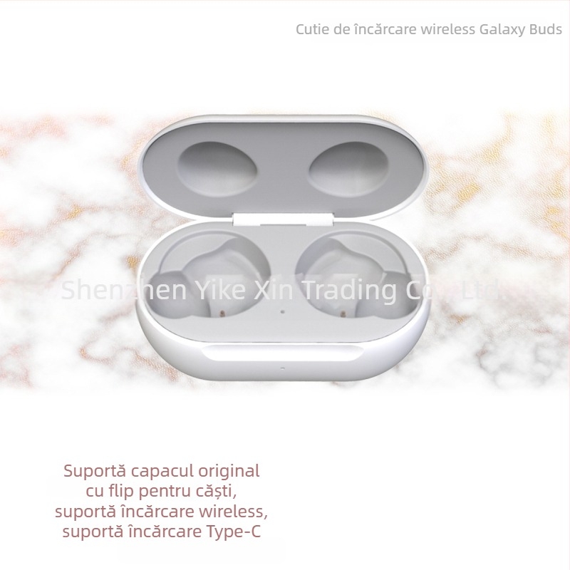 Carcasă de încărcare Samsung Galaxy Buds — Încărcare wireless, cablu de date inclus, Turnare prin injecție, Marcă YK