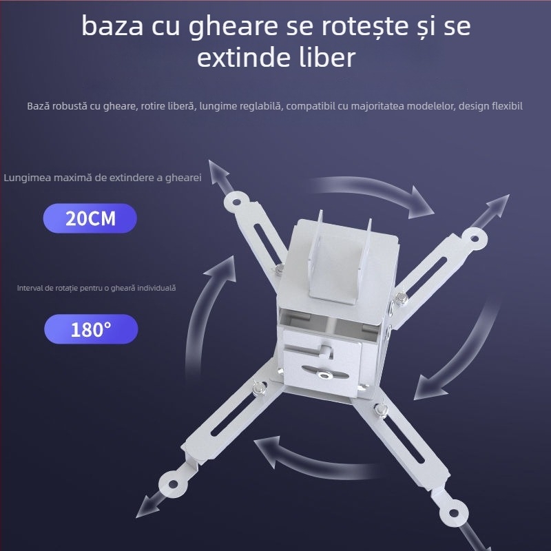 Suport universal pentru proiector pentru uz casnic — Multifuncțional, retractabil, fix, întărit, atârnat