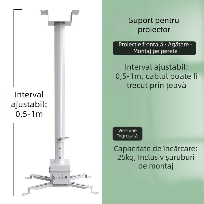 Suport universal pentru proiector pentru uz casnic — Multifuncțional, retractabil, fix, întărit, atârnat