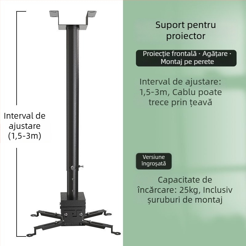 Suport universal pentru proiector pentru uz casnic — Multifuncțional, retractabil, fix, întărit, atârnat