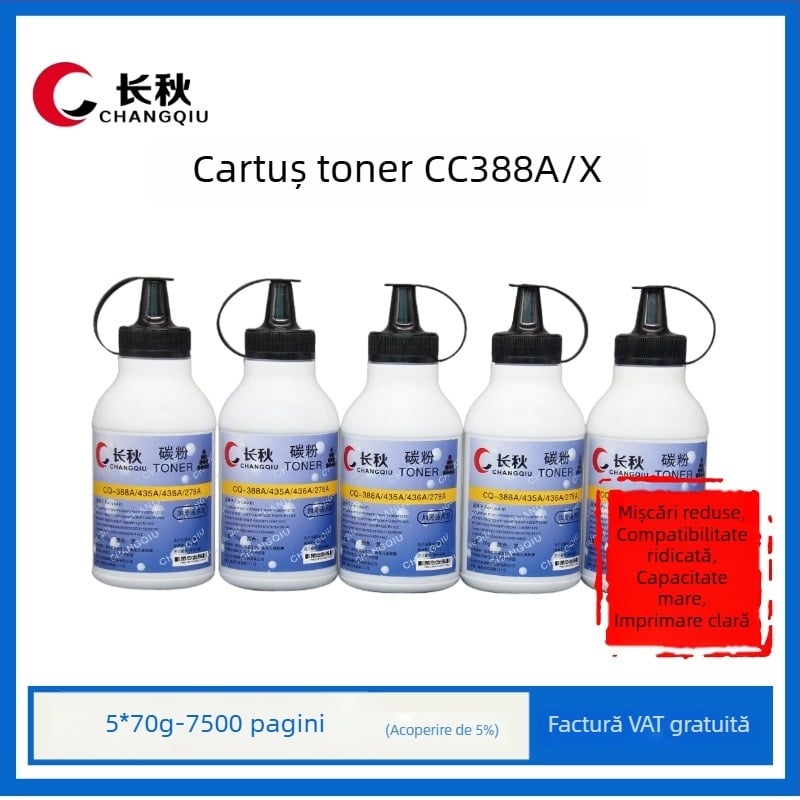 Long Autumn CC388XX toner pentru HP LaserJet M126a/M126nw, M1136, P1108 – 3.000 de pagini, capacitate mare, reîncărcabil, compatibil CC388A/CC388X