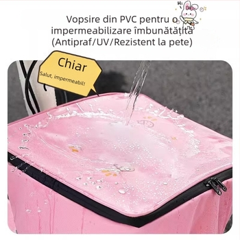 Husă pentru coșul bicicletei electrice — piele microfibră, protecție universală împotriva prafului și a soarelui