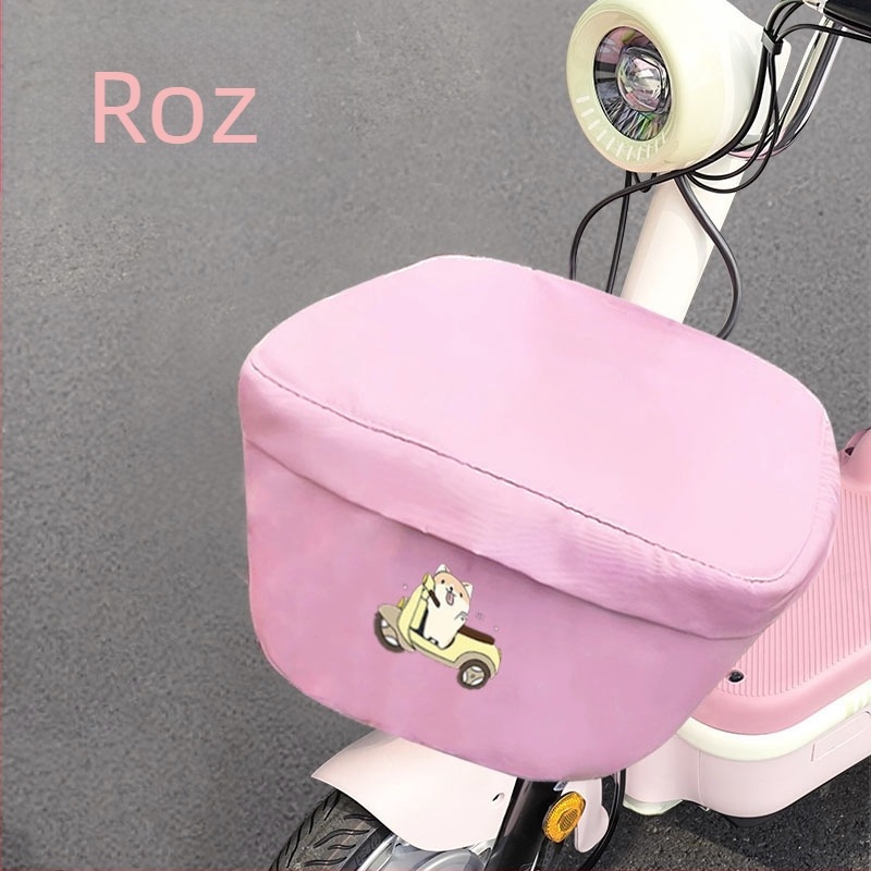 Husă pentru coșul bicicletei electrice — piele microfibră, protecție universală împotriva prafului și a soarelui
