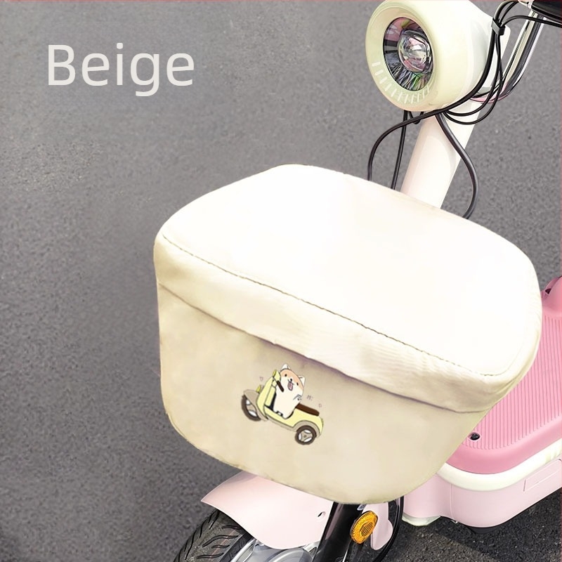 Husă pentru coșul bicicletei electrice — piele microfibră, protecție universală împotriva prafului și a soarelui