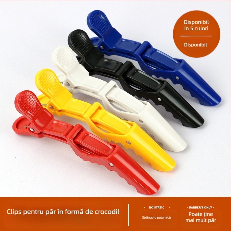 Clipuri de păr aligator, priză fără urme, clipsuri laterale pentru stilizare, clipsuri pentru breton stratificat, 6 buc.