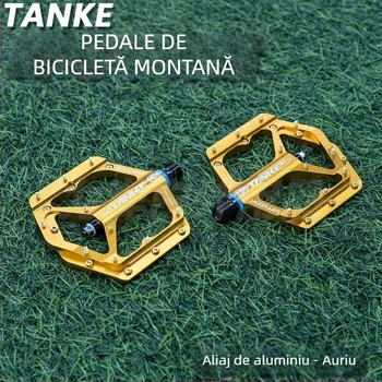 Pedala TANKE pentru bicicletă, Nylon/aluminiu, prelucrat CNC, rulment DU, ax pedalier