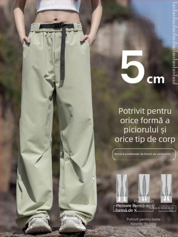 Pantaloni de drumeție unisex din softshell, uscare rapidă, primăvară-toamnă – rezistenți la vânt, talie elastică cu curea, croială dreaptă, pentru activități în aer liber, trei funcții de protecție