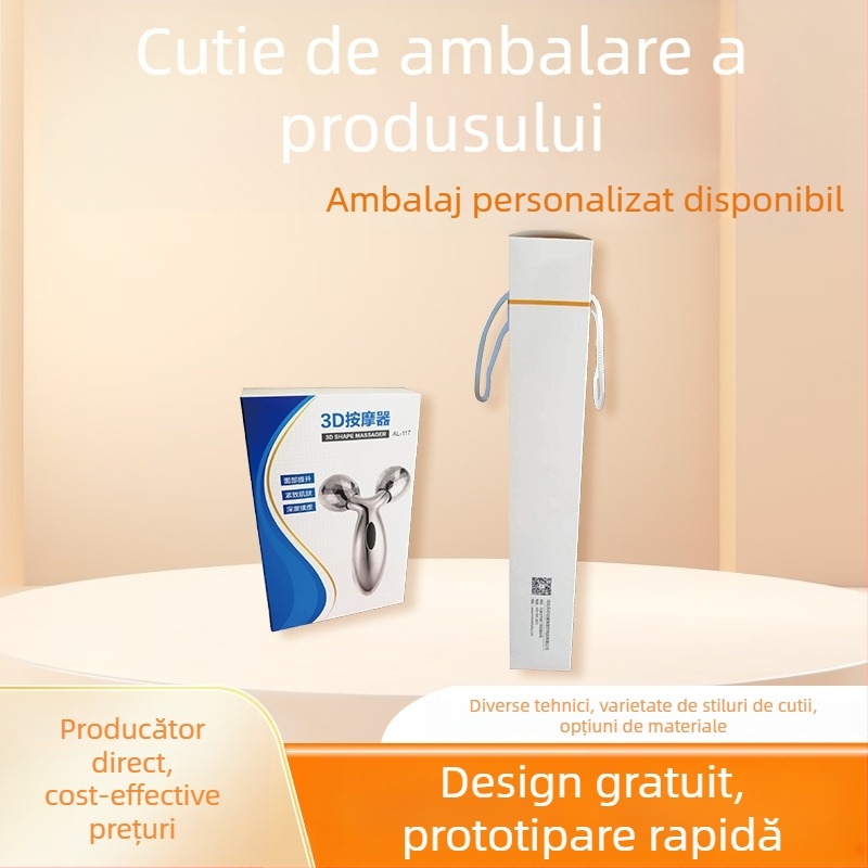 Ambalaj personalizat cu cutie colorată cu fereastră pentru produse digitale; cutie din carton; imprimare logo; hârtie 300–400 g/m²; imprimare color
