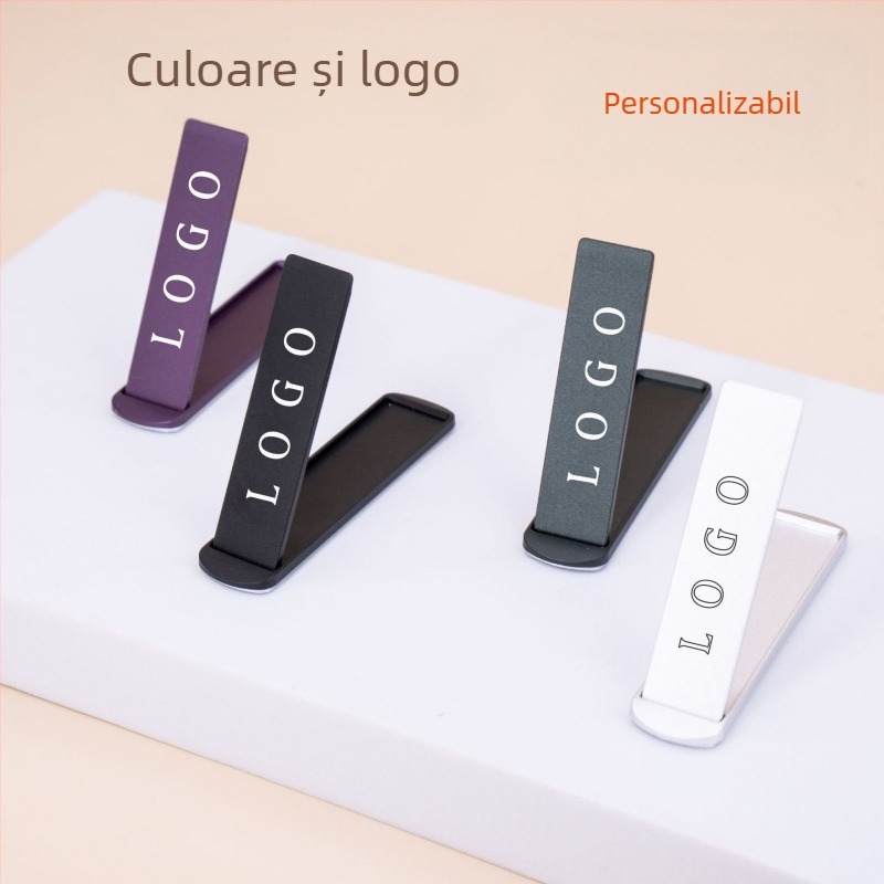Addnew suport pentru telefon din aliaj de aluminiu – suport de birou universal, personalizare disponibilă, suport pentru inel