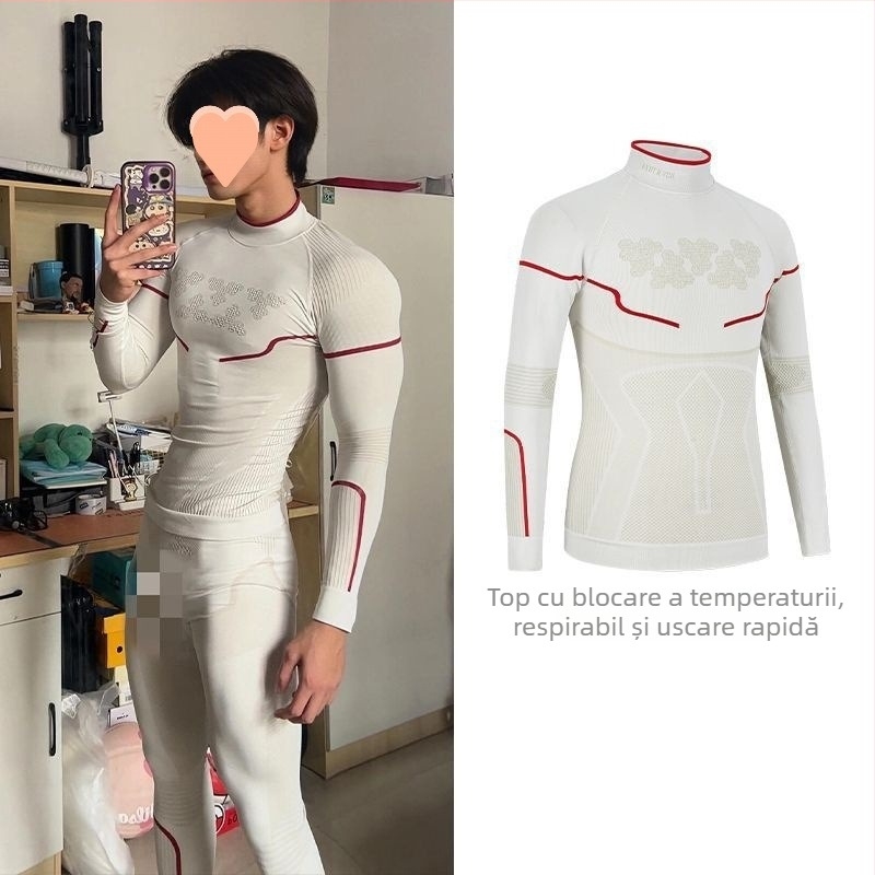 Tricou uscat rapid, cald, cu funcție de blocare a temperaturii (Primăvara, Unisex)