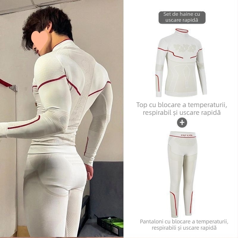 Tricou uscat rapid, cald, cu funcție de blocare a temperaturii (Primăvara, Unisex)