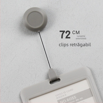 Suport retractabil pentru card de identificare pentru medici și asistente, clips pentru badge, din plastic, imprimare logo, personalizare