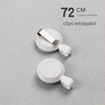 Suport retractabil pentru card de identificare pentru medici și asistente, clips pentru badge, din plastic, imprimare logo, personalizare