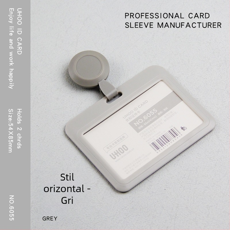 Suport retractabil pentru card de identificare pentru medici și asistente, clips pentru badge, din plastic, imprimare logo, personalizare