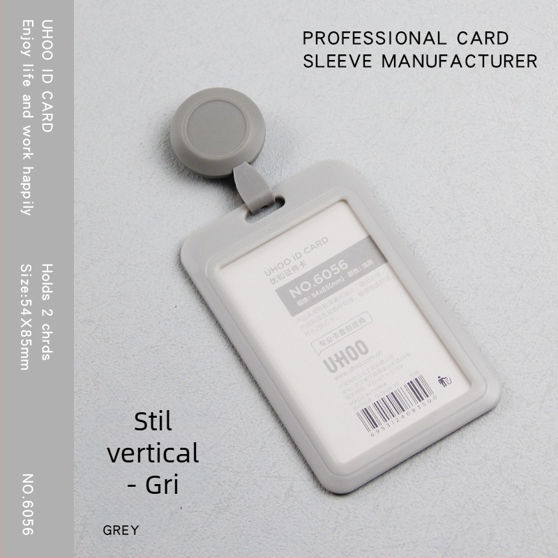 Suport retractabil pentru card de identificare pentru medici și asistente, clips pentru badge, din plastic, imprimare logo, personalizare