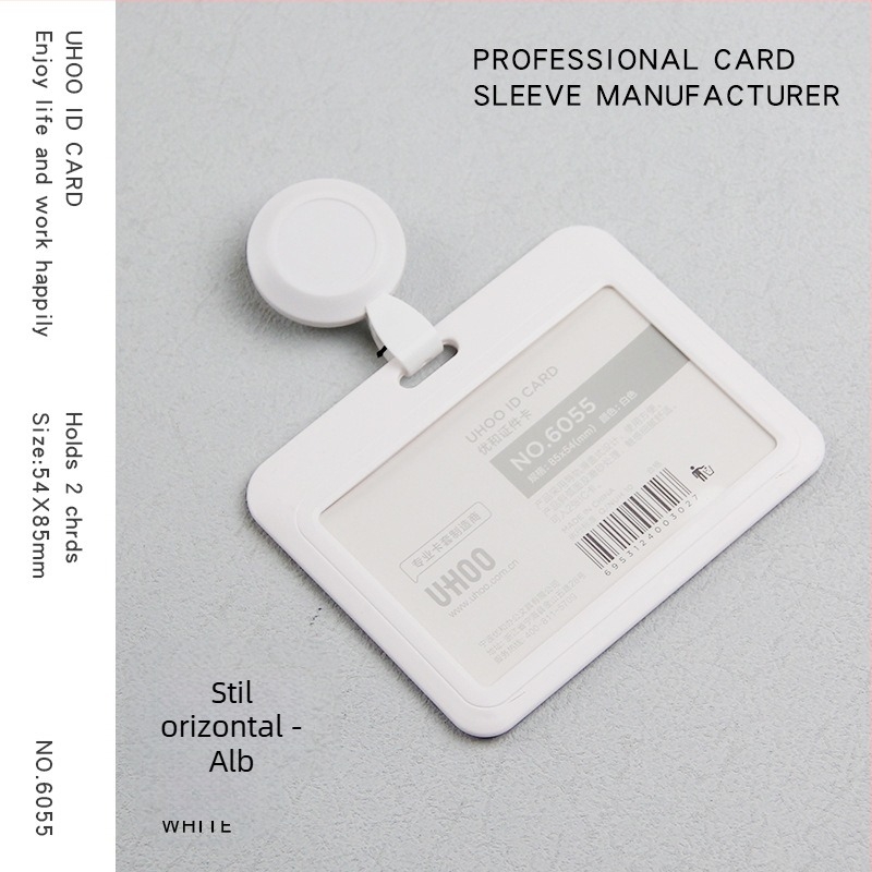 Suport retractabil pentru card de identificare pentru medici și asistente, clips pentru badge, din plastic, imprimare logo, personalizare