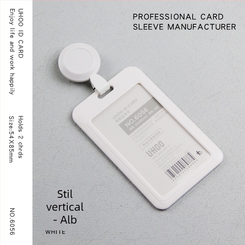 Suport retractabil pentru card de identificare pentru medici și asistente, clips pentru badge, din plastic, imprimare logo, personalizare