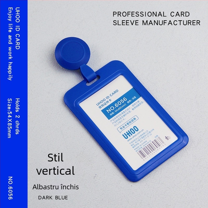 Suport retractabil pentru card de identificare pentru medici și asistente, clips pentru badge, din plastic, imprimare logo, personalizare