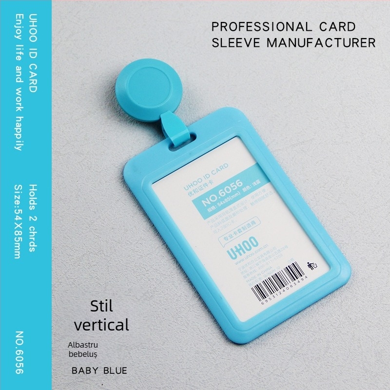 Suport retractabil pentru card de identificare pentru medici și asistente, clips pentru badge, din plastic, imprimare logo, personalizare