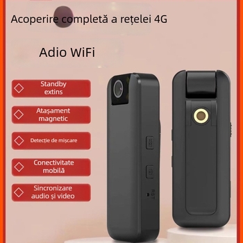 Cameră pentru corp montată pe piept - zoom optic 10x, înregistrare 1080p, senzor 5 MP, Wi-Fi
