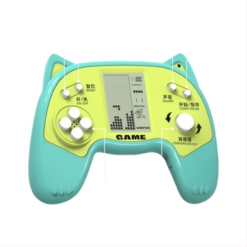 Consolă de jocuri portabilă retro Tetris pentru copii, versiune mini, cu sistem de operare simplu, baterie încorporată, greutate 90 g, potrivită pentru copii 3–6 ani