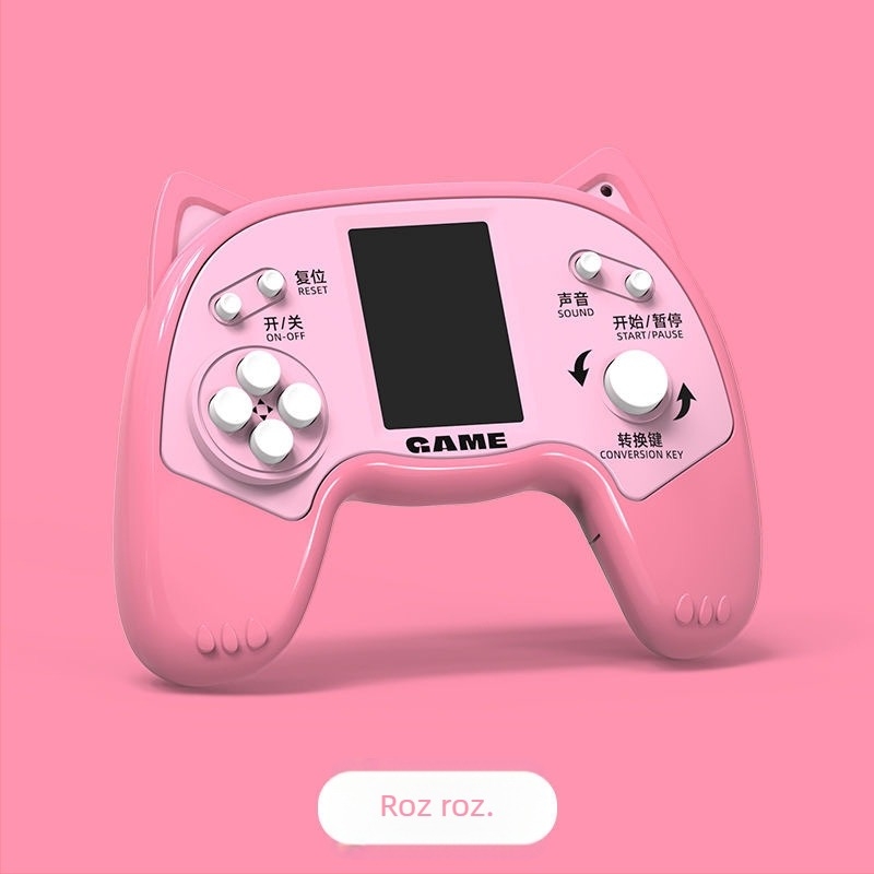 Consolă de jocuri portabilă retro Tetris pentru copii, versiune mini, cu sistem de operare simplu, baterie încorporată, greutate 90 g, potrivită pentru copii 3–6 ani