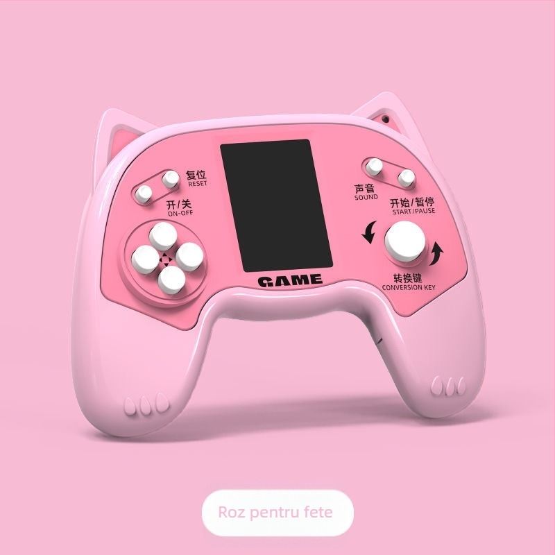 Consolă de jocuri portabilă retro Tetris pentru copii, versiune mini, cu sistem de operare simplu, baterie încorporată, greutate 90 g, potrivită pentru copii 3–6 ani