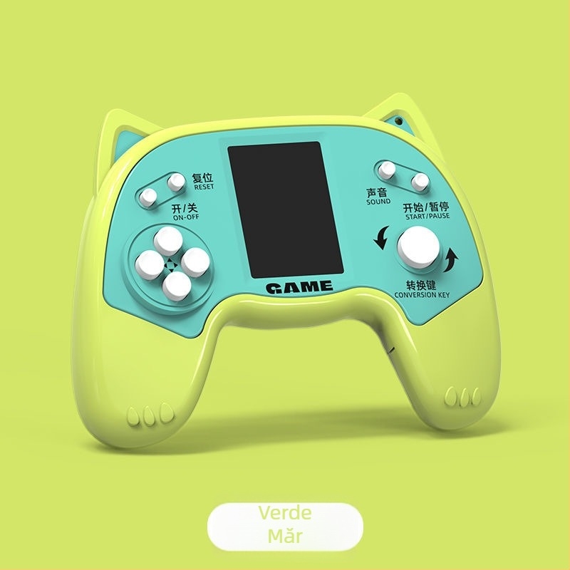 Consolă de jocuri portabilă retro Tetris pentru copii, versiune mini, cu sistem de operare simplu, baterie încorporată, greutate 90 g, potrivită pentru copii 3–6 ani