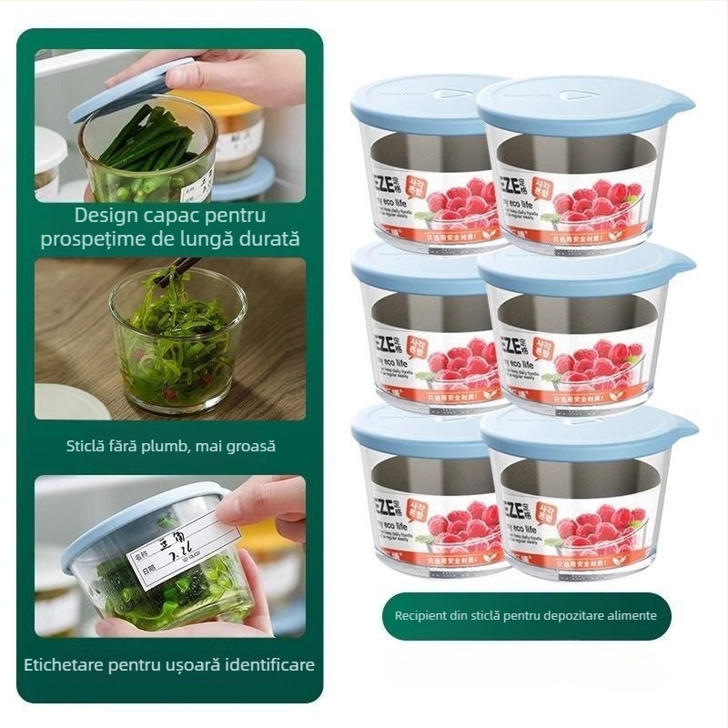 Cutie PET pentru păstrarea alimentelor, cu funcție de drenaj