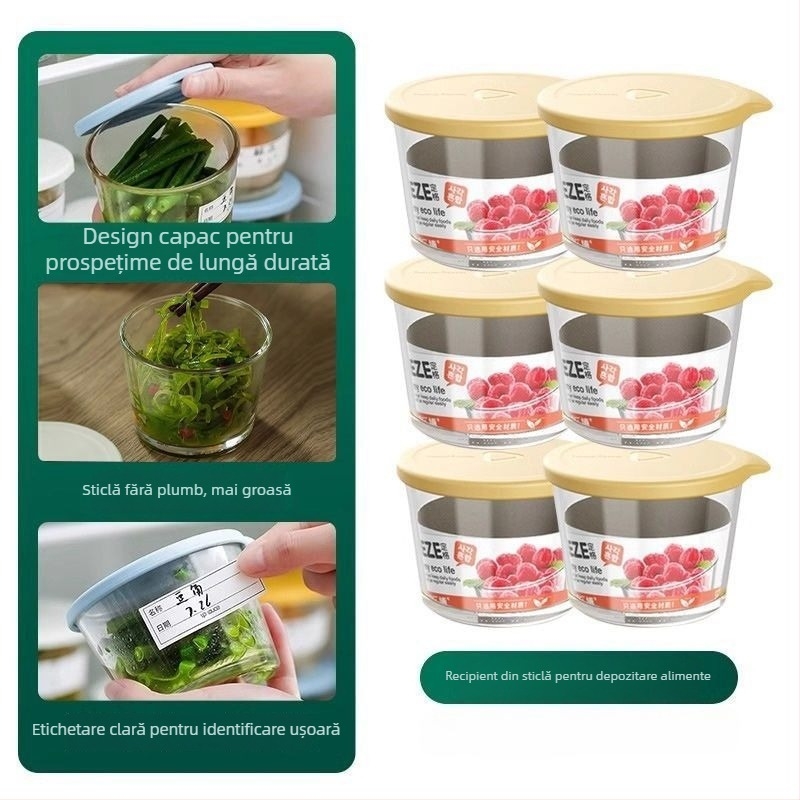 Cutie PET pentru păstrarea alimentelor, cu funcție de drenaj