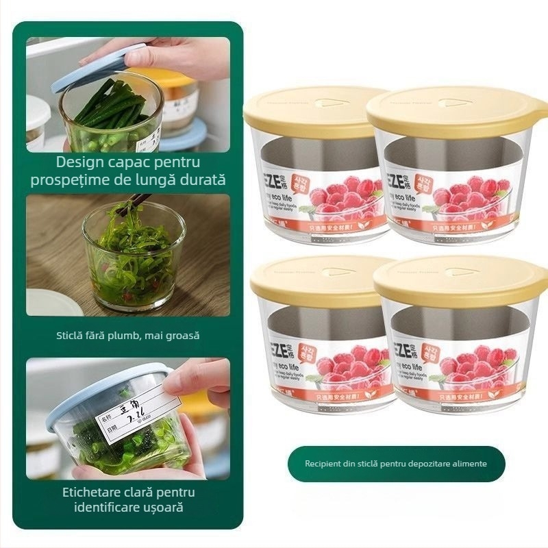 Cutie PET pentru păstrarea alimentelor, cu funcție de drenaj