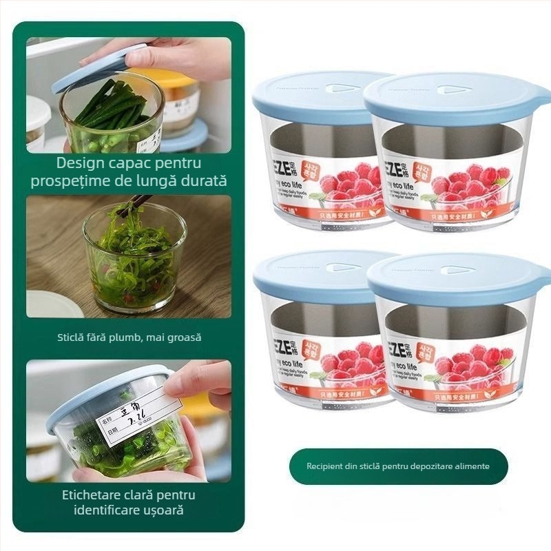 Cutie PET pentru păstrarea alimentelor, cu funcție de drenaj