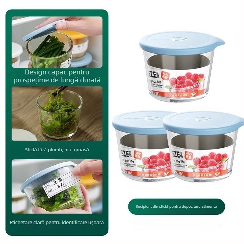 Cutie PET pentru păstrarea alimentelor, cu funcție de drenaj