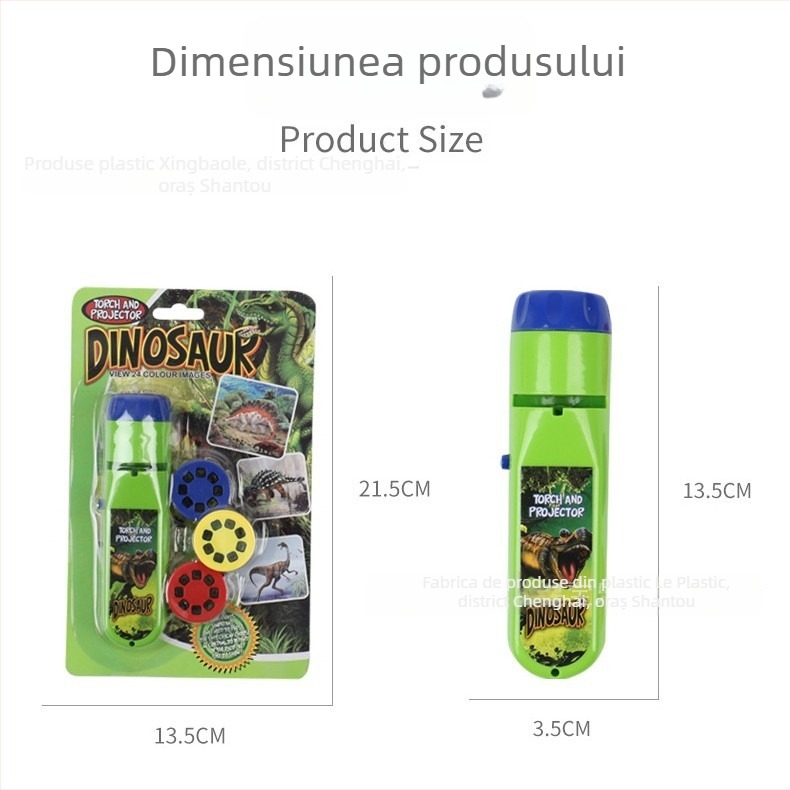 Proiector de jucărie pentru copii cu slide-uri cu animale - Jucărie educativă interactivă (ABS) pentru 4-6 ani