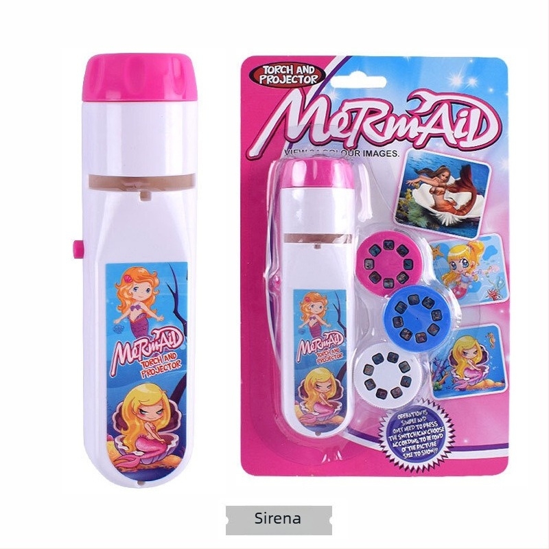 Proiector de jucărie pentru copii cu slide-uri cu animale - Jucărie educativă interactivă (ABS) pentru 4-6 ani