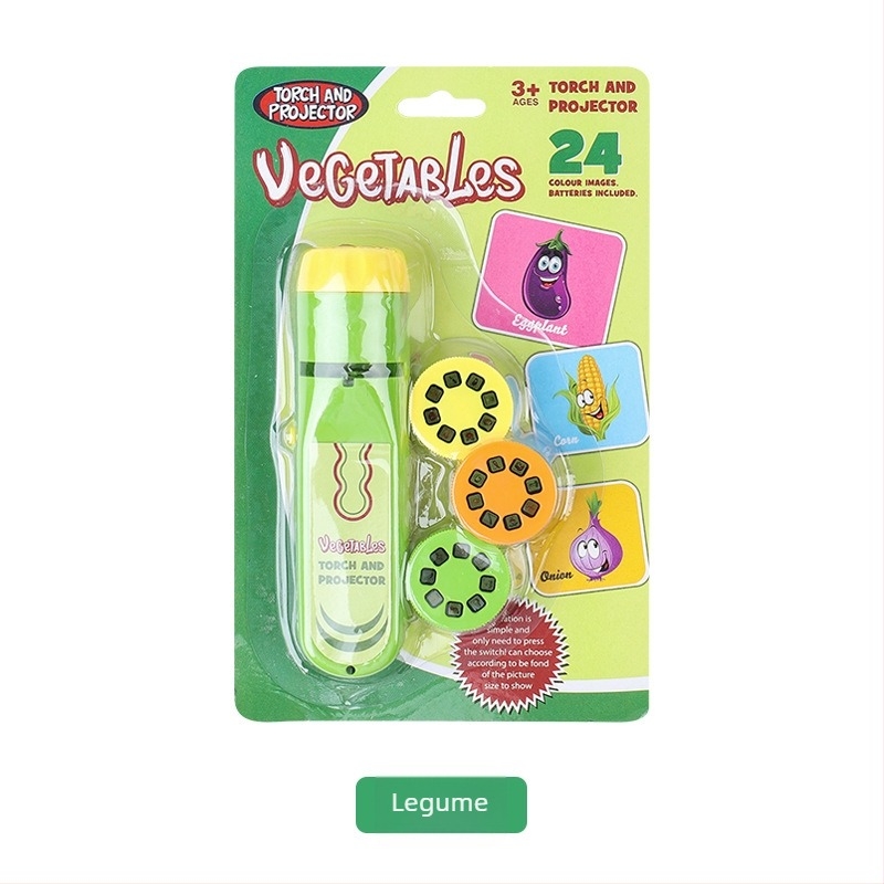 Proiector de jucărie pentru copii cu slide-uri cu animale - Jucărie educativă interactivă (ABS) pentru 4-6 ani