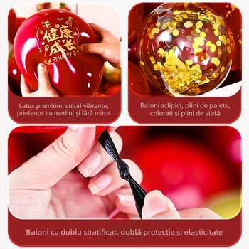 Accesorii de decor pentru scenă la petrecerea copiilor, cu dragon și iepuraș bebe în stil desen animat; primul său aniversar cu baloane plutitoare; marcă Orange noyibai; potrivite pentru zile de naștere; categorie: baloane de aniversare; categorie produs: