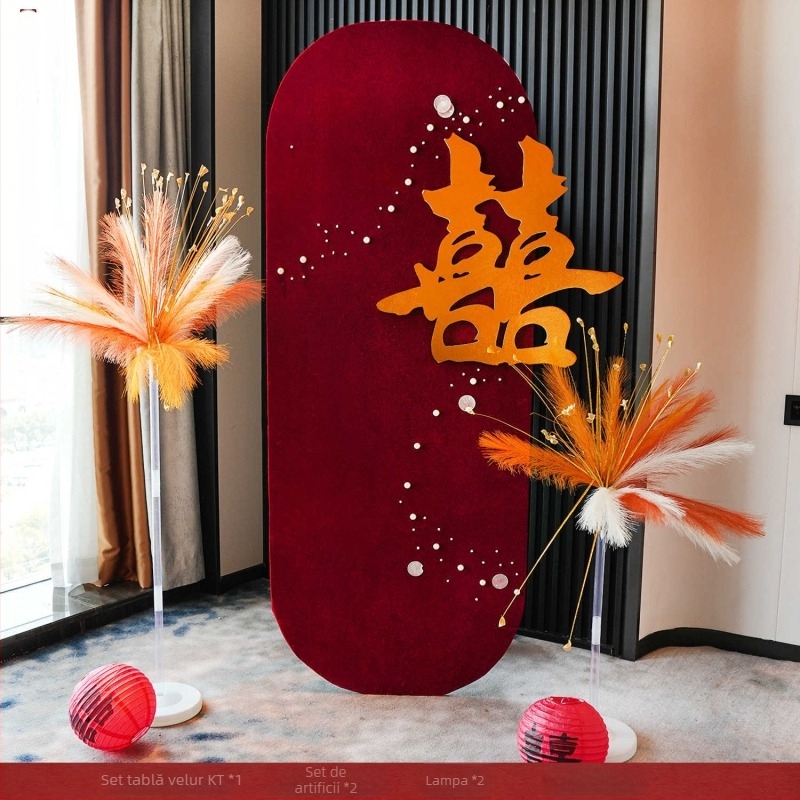 Set decorare spațiu pentru nuntă, stil festiv, fundal pentru living și dormitor, accesorii foto pentru nuntă și logodnă