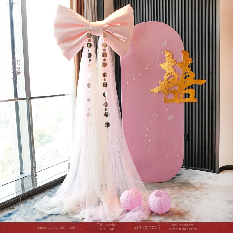 Set decorare spațiu pentru nuntă, stil festiv, fundal pentru living și dormitor, accesorii foto pentru nuntă și logodnă