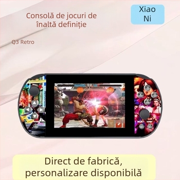 Consolă portabilă de jocuri cu Linux, memorie de 64GB, afișaj 1080p, wireless, joystick PS1 clasic