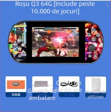 Consolă portabilă de jocuri cu Linux, memorie de 64GB, afișaj 1080p, wireless, joystick PS1 clasic