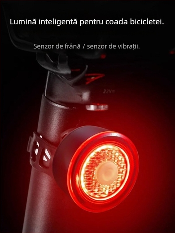 Tianqi lampă spate personalizabilă pentru bicicletă cu avertisment de încărcare pentru plimbări nocturne