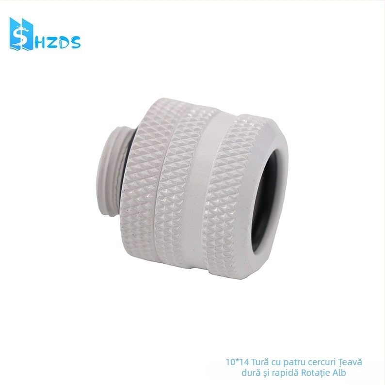 Radiator cu apă pentru răcire cu țevi rigide, conector cu răsucire rapidă, filet G1/4, cap PETG transparent, din metal