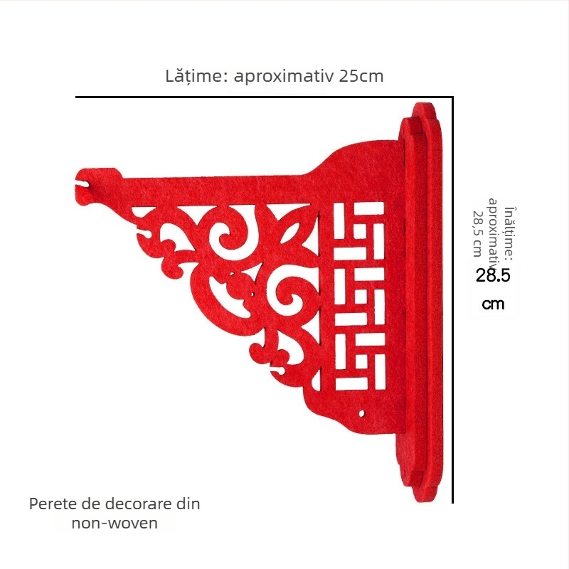 Pandantiv de binecuvântare din fetru, lucrat manual, pentru Festivalul de Primăvară, stil chinezesc