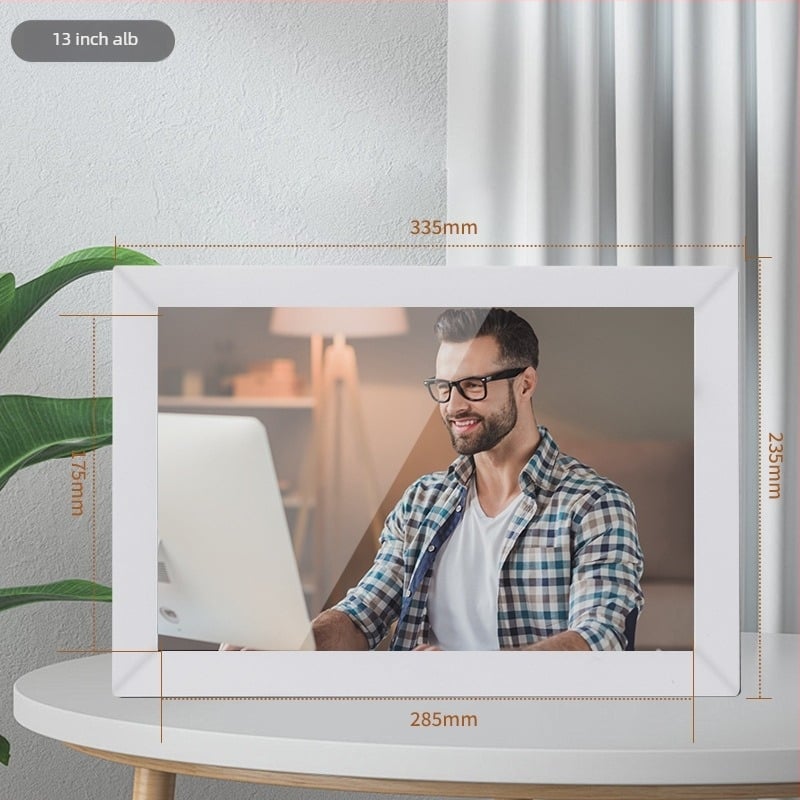 Ramă foto digitală cu WiFi, ecran tactil și galerie cloud, 1440x900, 32GB stocare, suport SD/USB, model GZ185