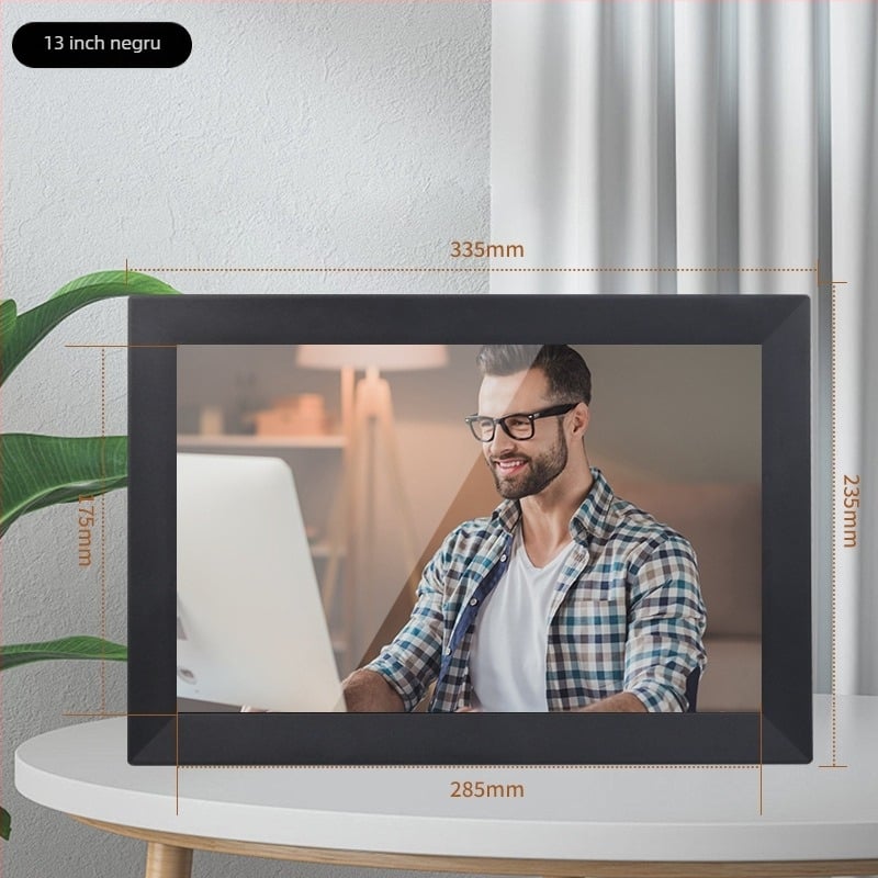Ramă foto digitală cu WiFi, ecran tactil și galerie cloud, 1440x900, 32GB stocare, suport SD/USB, model GZ185
