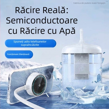 Accesoriu de răcire cu apă pentru telefon, clipsă pe spate, silențios, răcire magnetic-semiconductor cu efect de îngheț pentru streaming de esports