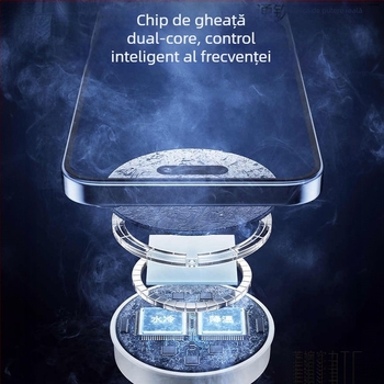 Accesoriu de răcire cu apă pentru telefon, clipsă pe spate, silențios, răcire magnetic-semiconductor cu efect de îngheț pentru streaming de esports