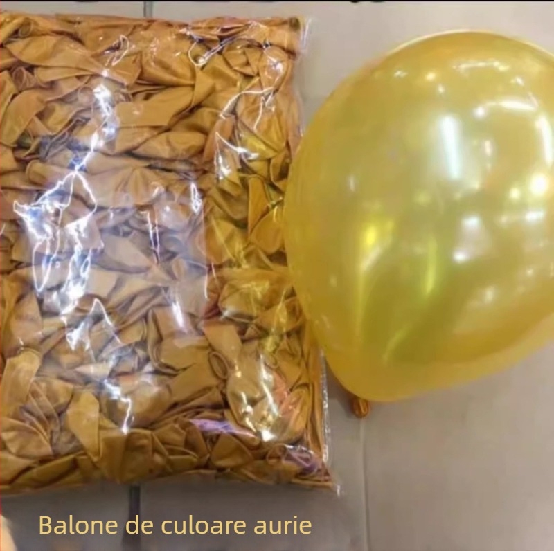 Baloni din latex perlat, pachet 1000 pentru petreceri și nunți (Tip balon: latex; Material: latex; Formă: rotund; Logo imprimat: Da; Potrivit pentru: zile de naștere, nunți)